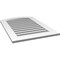 Ekena Millwork Arch Top Surface Mount PVC Gable Vent: Non-Functional, w/ 3-1/2"W x 1"P Standard Frame, 24"W x 34"H GVPAR24X3401SN - alternate 4